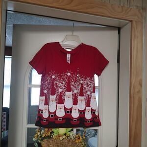 New Needy Me Red Black Santa Pajama Set Size Women's Small